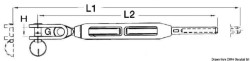 Turnbuckle jointed fork 1/4